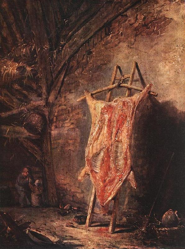 OSTADE, Isaack van The Cut Pig ft Sweden oil painting art